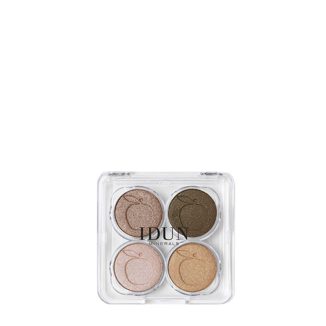 IDUN Minerals Eyeshadow Palette Brunkulla — vegan, toxin-free, dermatologist-developed with ultra-purified mineral pigments for rich, long-lasting color.