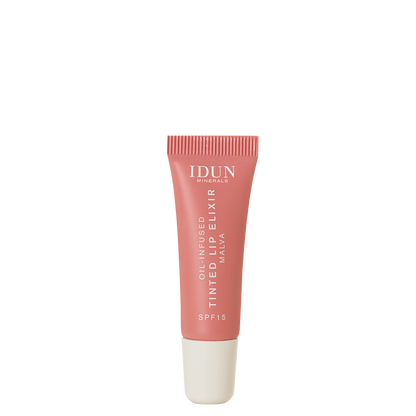 IDUN Minerals Lip Elixir in Malva, vegan, cruelty-free, with a moisturizing, glossy finish